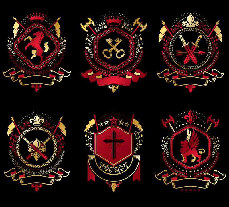 時(shí)光印記 創(chuàng)意矢量復(fù)古徽章設(shè)計(jì)